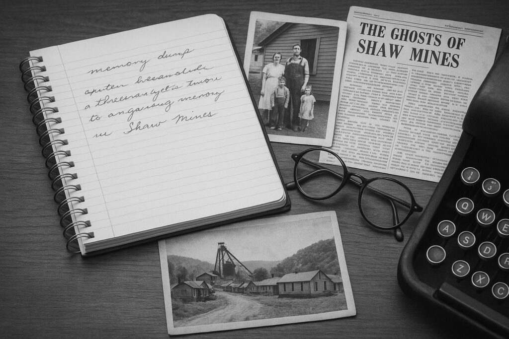 Shaw Process The Writing Process Behind The Ghosts of Shaw Mines - Enchanted Green Acres